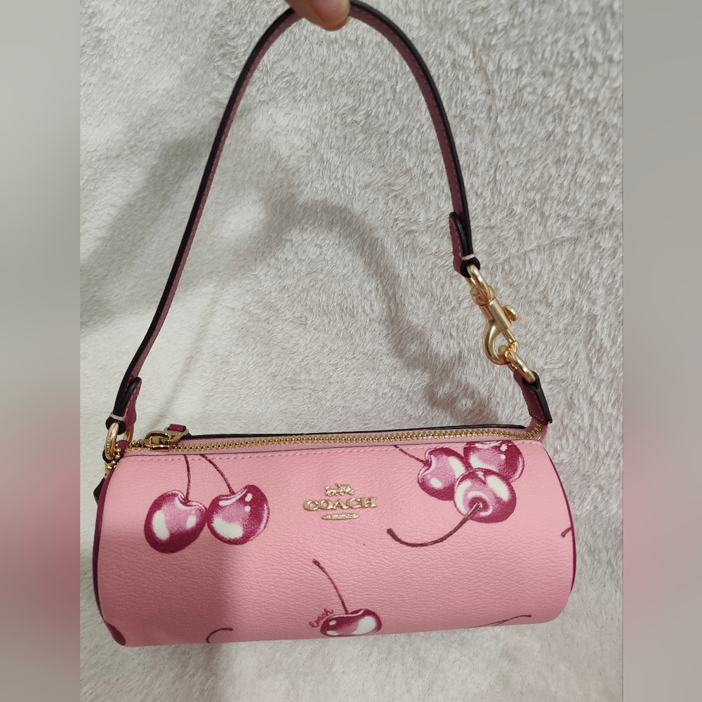 🍒Nolita Barrel Bag With Cherry Print - Picture 6 of 12